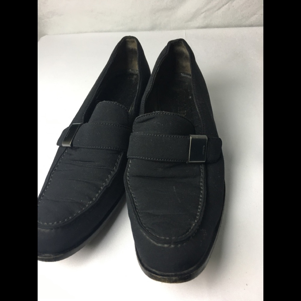 Prada Stacked Loafer Heel